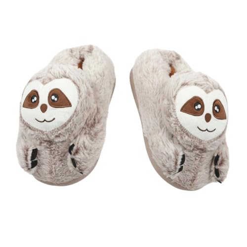 Pantoufles paresseux 3D chausson en peluche haut de gamme confortable et durable