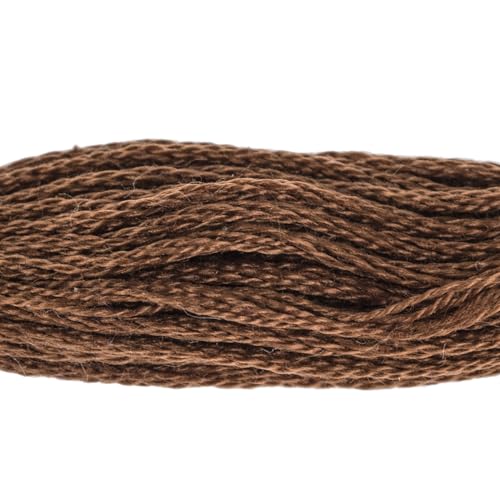 Image of Hobby Lobby DMC Cotton Embroidery Floss - 801 Dark Coffee Brown, Set of 12