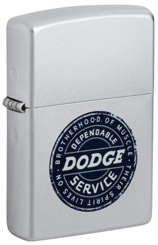 Encendedor Zippo Dodge Service Satin Chrome de bolsillo