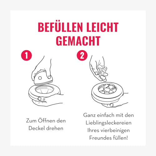 KONG Gyro - Interaktives Hundespielzeug mit Leckerlispender - Slow Feeder für Gesundes Fressen - Für Kleine Hunde