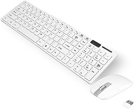 Wireless Keyboard and Mouse Combo (White)