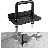 Nilight Anhängerkupplung Spanner für 2 1/2 Zoll Anhängerkupplungen 6,3 cm Anhängerkupplung Anti Rassel Heavy Duty Stahl mit Gummi Anti-Rost Dreifach Schutz Mattschwarz