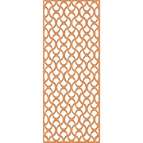 Image of Resort Decorative Pierced Fretwork Wood Wall Panels, 17 3 /8 inchW x 44 3 /8 inchH x 1 /4 inchT, Cherry