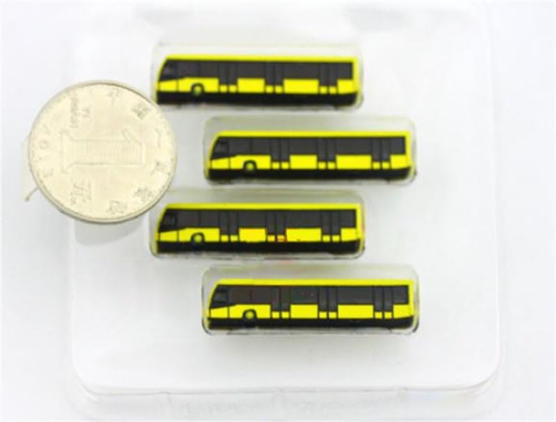FloZ for Herpa SCENIX Airport Bus Set X 4 Yellow 1/400 Accessory Pre-Built Model