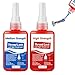 Produktbild schraubensicherung mittelfeste und hochfeste, 50 ml x 2 schraubenkleber, Schraubensicherungsmittel zum Sichern und Abdichten von Muttern und Bolzen