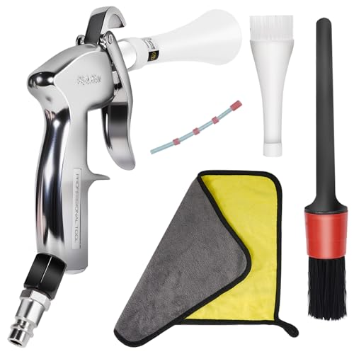 Pistola de Aire Comprimido Traje Pistola de Limpieza Boquilla Crea un Potente Flujo de Aire que Elimina Rápidamente el Polvo y Los Residuos