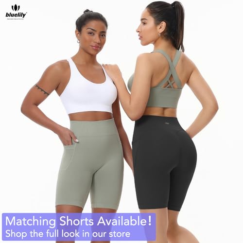 Image of High Support Sports Bras for Women,Criss Cross Strappy Back Seamless Padded | Removable Pads, A-DD Cup, Full Coverage, Seamless, Wireless, Scoop Neck, Cropped Bra, for Workout Yoga Gym Exercise Athletic