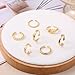 JEWPARK 18PCS Toe Rings for Women Non Tarnish Gold/Silver Rings Open Flower CZ Band Toe Ring Set Adjustable Ring Summer Beach Foot Jewelry Gifts