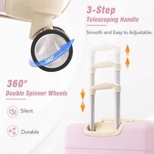 Hardshell Luggage Sets 4 Piece Spinner Suitcase Travel Set With TSA Lock3