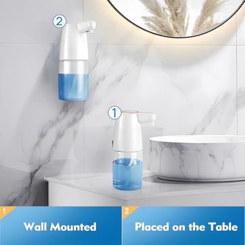 Image of Automatic Foaming Soap Dispenser Touchless with Self-Cleaning Mode, 450ML Large Capacity, IPX7 Waterproof, Smart Breathing Light, 4 Liquid Adjustments & 160 Days Battery Life
