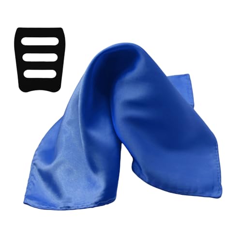 Image of Satin Mens Pocket Square with Holder, 11.8'' Suit Handkerchiefs for Men Wedding Business Casual