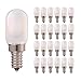 LED Filament Candelabra Ampoule 1W T22 E14 Candélabre Lampe de fond Vintage Tubular Night Light Ampoule Blanc chaud 2700K, 10 watts équivalent non-gradable, 25-Pack