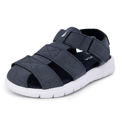 Nautica Toddler Sandals – Closed-Toe Athletic Summer Shoes for Boys & Girls with Adjustable Straps, Perfect for Active Play (Toddler & Little Kid Sizes)