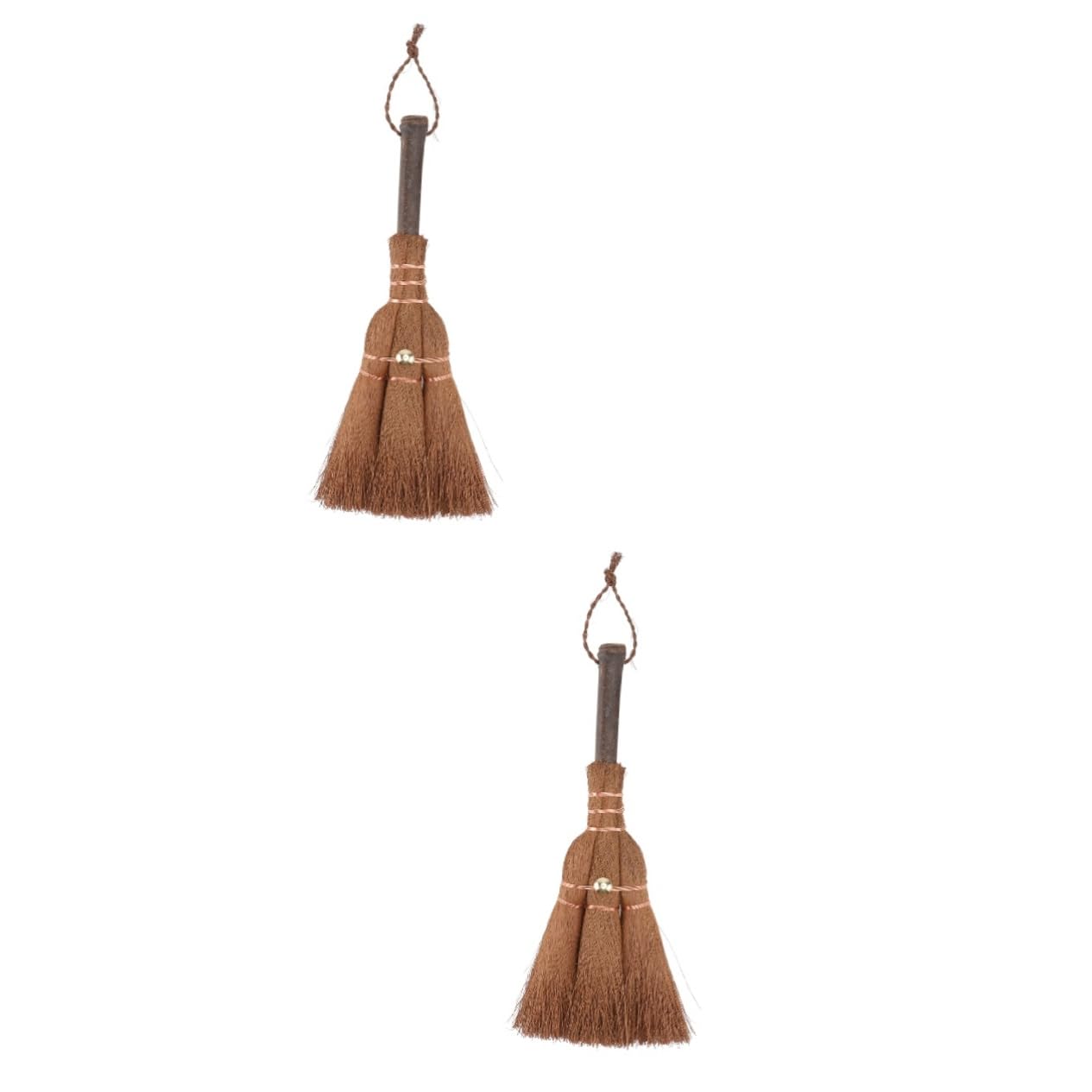 Ipetboom 2 Pcs Natural Paddle Broom Multi-Functional Small Whisk Broom for Household Cleaning