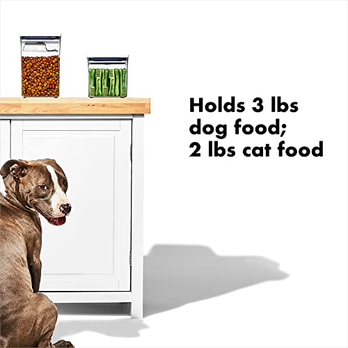 Image of OXO Good Grips Pet POP Container - 2.8 Qt /2.6 L |Ideal for up to 3lbs of Dog Food or 2lbs of Cat Food | Airtight Dog and Cat Food Storage Container | BPA Free