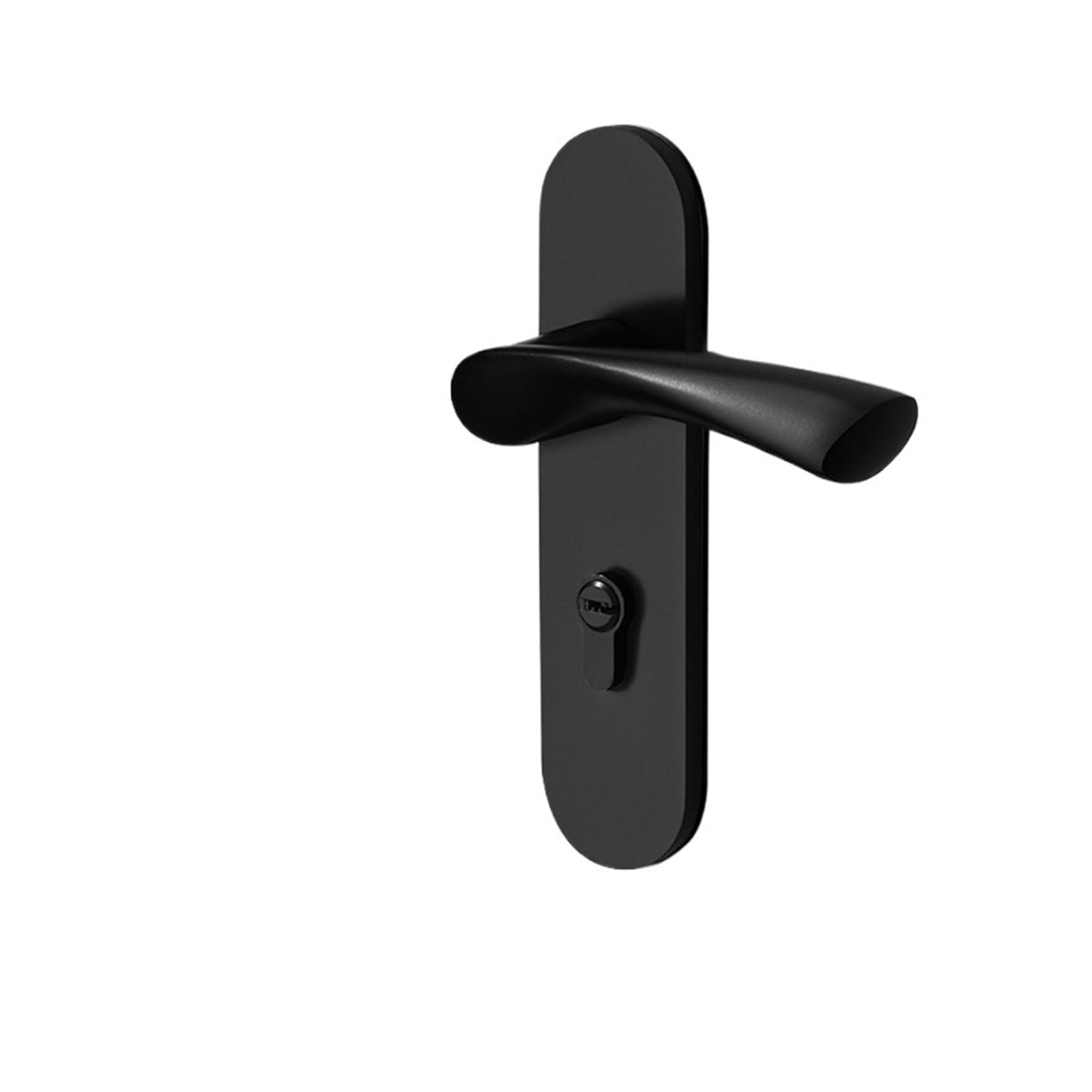 Black Space Aluminum Magnetic Silent Mechanical Door Lock Bedroom
