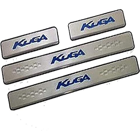 AMPTRV Car Outer Door Sill Protector Kick Plates For Ford Kuga 2012-2021, Stainless Steel Welcome Pedal Scuff Guard Threshold Cover Pedal Decorative Styling Accessories Cover