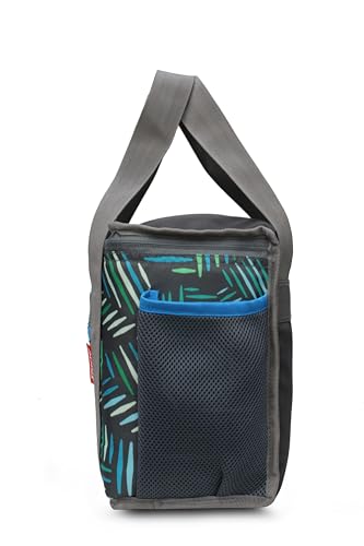 Image of Sfane Insulated Lunch Bag - Compact, Easy Wash, Smooth Zipper & Lightweight - Tote Bag & Container, Tiffin Bag for Men, Women, Adults (Grey, Multicolor)