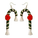 Size: Christmas tree earrings: 9x3.8cm/3.54 x 1.5 inches; Santa Claus earrings: 10x5.5cm/3.94 x 2.17 inches; Christmas cane earrings 10.5*4cm/4.1 x 1.57 inches; they are also suitable for daily use. The exquisite design will never go out of style.