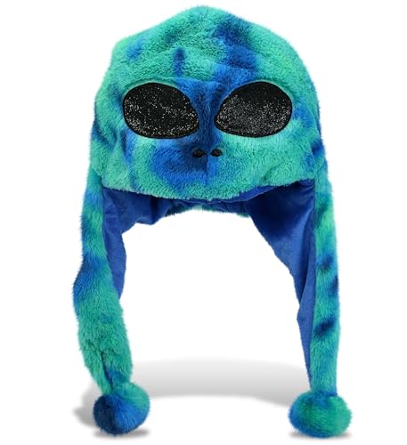 DolliBu Alien Plush Hat – Super Soft Fleece Stuffed...