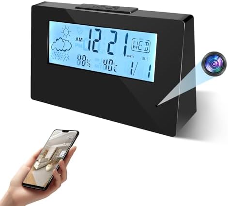 HOSUKU 1080P Clock Cameras Wireless IP Surveillance Camera For Home Security Monitor 140°Angle Night Vision Motion Detectio - View #8