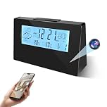 4K UHD Mini Hidden Camera in Clock WiFi Hidden Cameras Video Recorder Wireless IP Smart Guardian 5 in 1 Camera Indoor Home Security Monitoring Nanny Cam 140° Angle Night Vision/Motion Detection