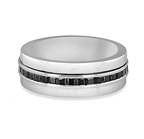 Bague homme argent 925 zirconium anneau taille 64 20.4 - 2