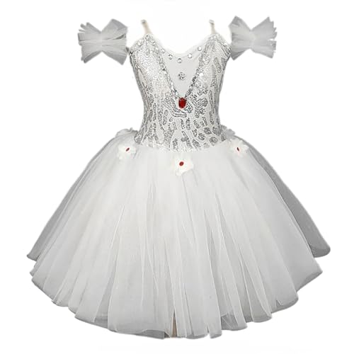 Robe de spectacle Petit Cygne en tulle à sequins