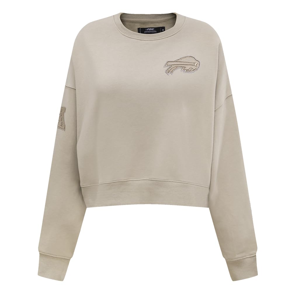 Pro Standard Womens NFL Buffalo Bills Neutral Crewneck Sweatshirt Taupe Xl