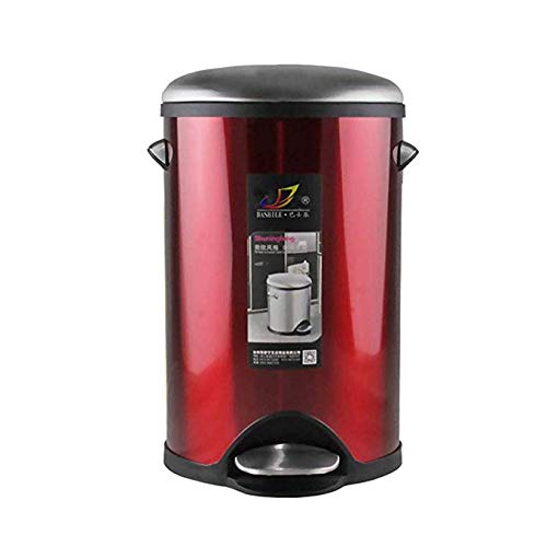 Poubelle à pédale 11L en métal avec seau intérieur pour cuisine et salle de bain