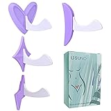USUNO Portable Bikini Trimmer Shaver for Women Pubic Hair Razor Bikini Shaving Stencil Privates Shaper Secret Intimate Tools Kit, Set of 4 Styles.