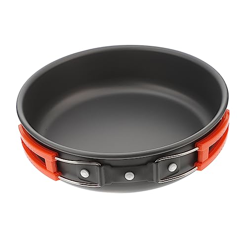 VICASKY Portable Non Stick Frying Pan Lightweight Camping Cooking Utensil for Hiking Backpacking and Picnics Durable Design with Scald Handle