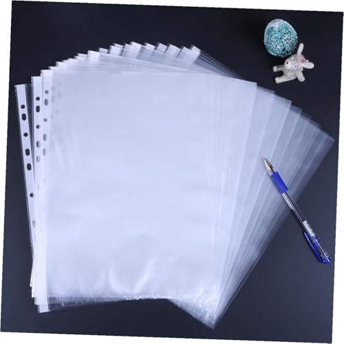 Hojas perforadas de 11 orificios STOBOK para archivar sin arrugar tus documentos importantes 5