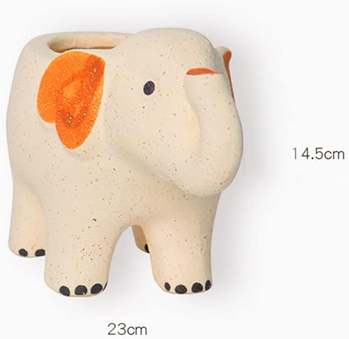Miniatura 7 de Macetas de cerámica para suculentas, bonita maceta de elefante, macetas modernas para todas las plantas de casa, suculentas, flores, cactus, para