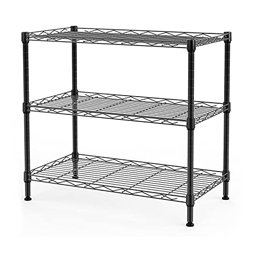 Singaye 3 shelf wire shelving unit adjustable storage s…