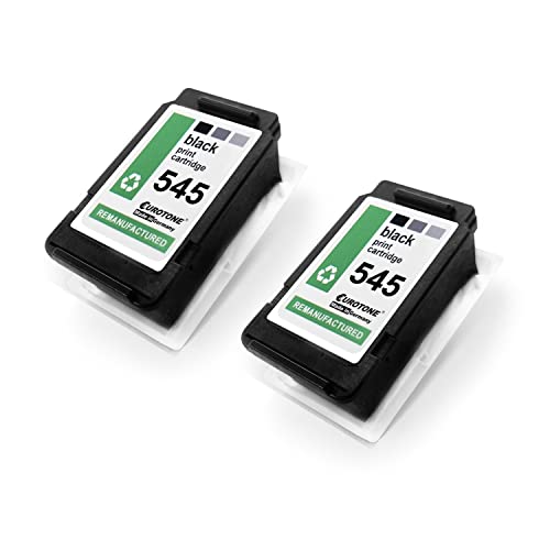 Eurotone PG545XL BK noir set de 2 pour réparer les pannes d'encre sur votre Canon IP 2850