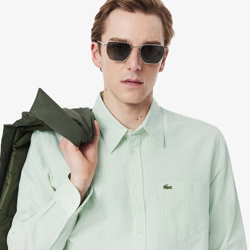 Image of Regular Fit Striped Oxford Shirt