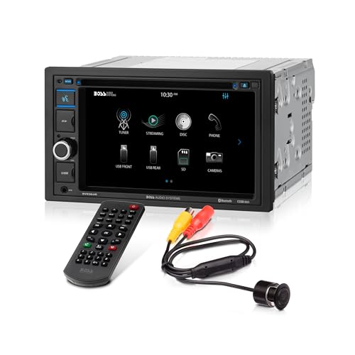 BOSS Audio BVB9364RC Double Din, Touchscreen, Bluetooth, DVD/CD/MP3/USB/SD AM/FM Car Stereo, 6.2...