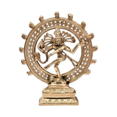Image of Brass Nataraj Ji Idol, Vastu Remedy for Energy & Balance (21 cm, 1.05 kg)