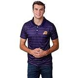 FOCO Phoenix Suns NBA Mens Striped Polyester Polo - L