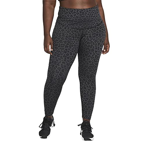 Nike Damen Df Hr Leggings, Dk Smoke Grey/White, M EU