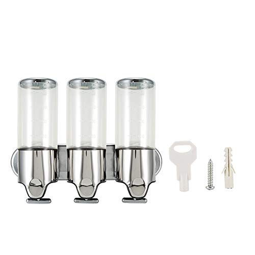 Yagosodee Dispensador de champú manual de pared con paquetes de tornillos Cover