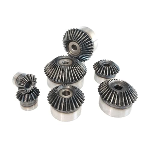 Engrenage conique module 2 rapport 1:1 pignon acier 45 alésage 6mm avec 12 à 18 dents