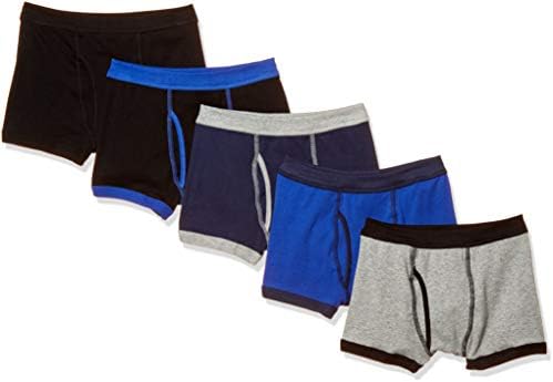 Garau Boys' Boxer Briefs, 5-Piece Set, Simple, Front-Opening Type
