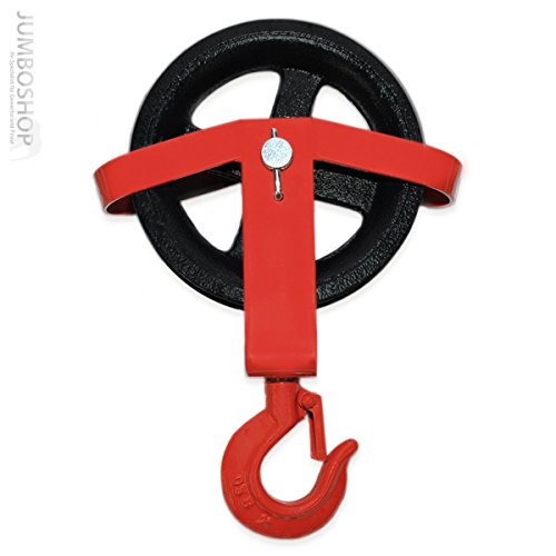 Seilwerk STANKE 180mm Umlenkrolle mit Haken Seilwinde Seilzug Seilrolle Windenrolle Flaschenzug Baurolle Bau Aufzug *PROFI* Cover