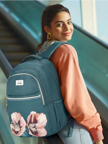 Image of Genie 19 inch Laptop Backpack for Women & Girls | Spacious Office, College & Travel Bag | Water Resistant, Multi-Compartment with Padded Laptop Sleeve