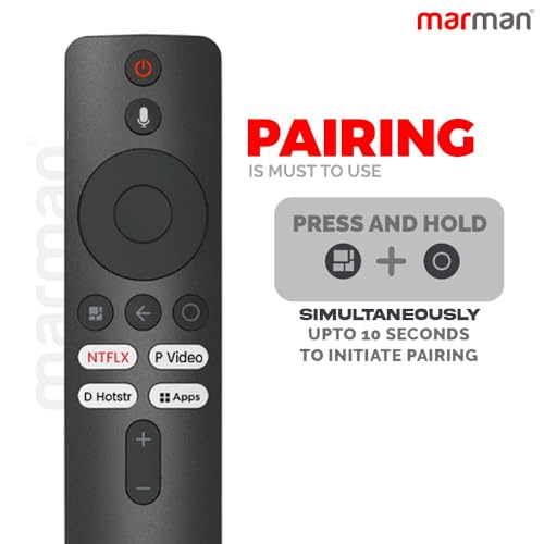 Image of Marman Compatible with Mi Tv Bluetooth Voice Remote Original Suitable for Redmi Xiaomi 32 43 55 65 Inch LED Smart 4k HD UHD Android Television - Pairing Must !