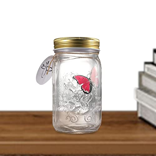 ➬[Ampiamente usato] Ideale come decorazione per la casa o la tavola, Butterfly Jar può essere utilizzato come materiale per l'educazione della prima infanzia, adatto a casa, scuola materna, asilo nido.