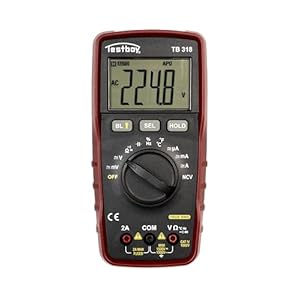 Multímetro Digital Testboy 318 para Sistemas Fotovoltaicos (Medidas: tensión CC hasta 1500 V, tensión CA hasta 1000 V, con linterna LED y display de 40 mm)