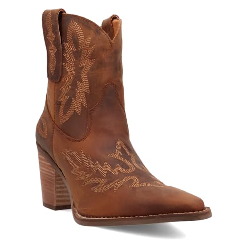 Dingo Brown Rocky Top Women's Leather Booties DI2272-BRN